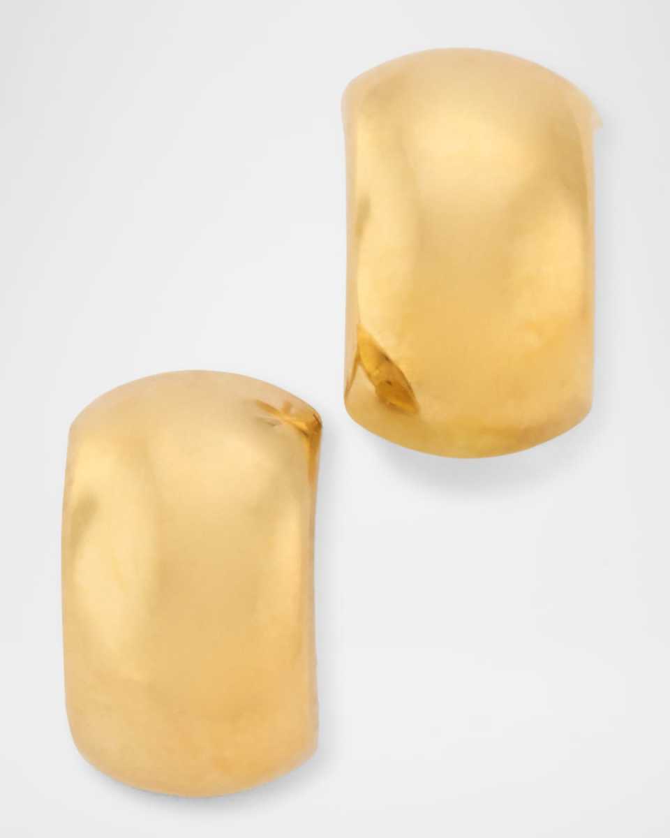 18K Chubby Huggie Earrings